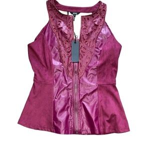 NWT! 🔥Gorgeous Burgundy Faux like leather suede 🔥